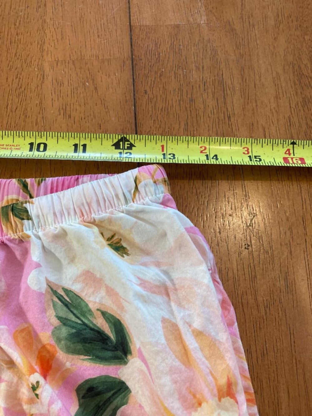 The Cat’s Pajamas Pink Floral S/S top & Pants Pajamas Cotton S-small repair - Picture 7 of 13